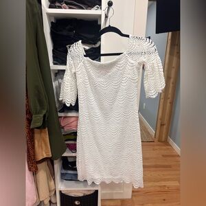 Lilly Pulitzer White Crochet Midi Dress